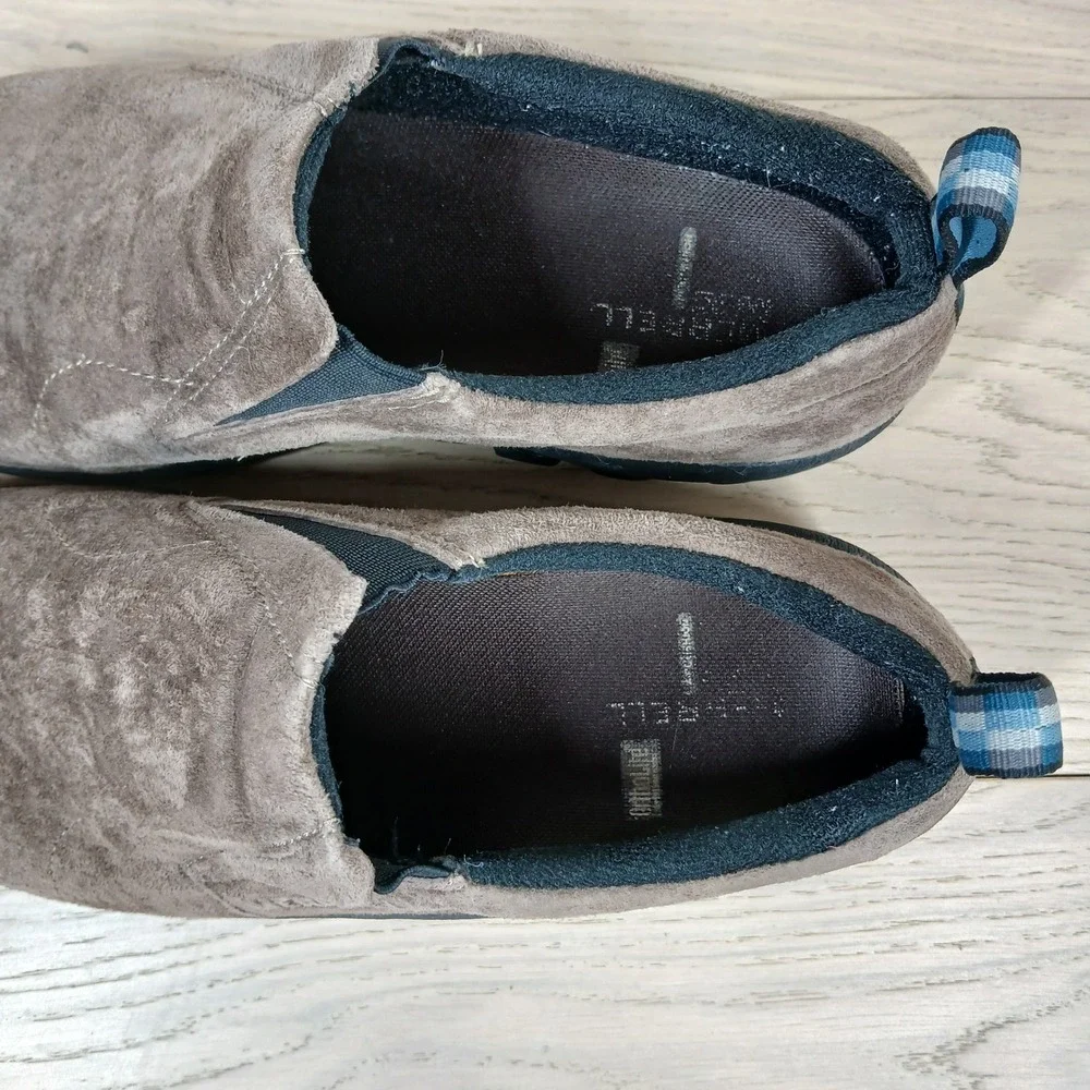 Merrell Fudge Loafers Men 10 Brown Suede Slip On Comfort Shoes Comfy Streetwear